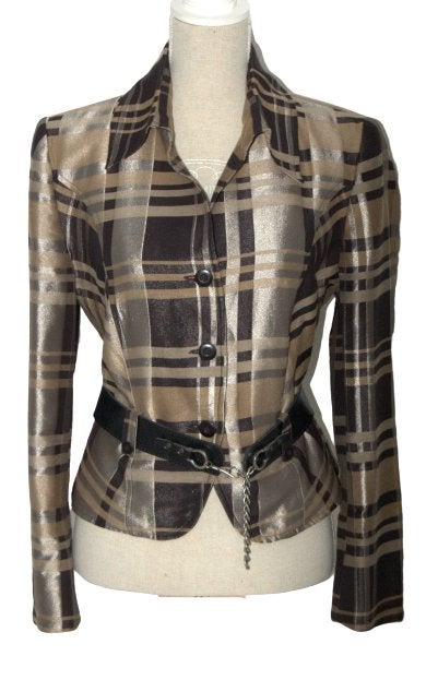 Scarva getailleerd geruit jasje, Mt. 40 / M, Kleding | Dames, Maat 38/40 (M), Overige kleuren, Verzenden, Scarva