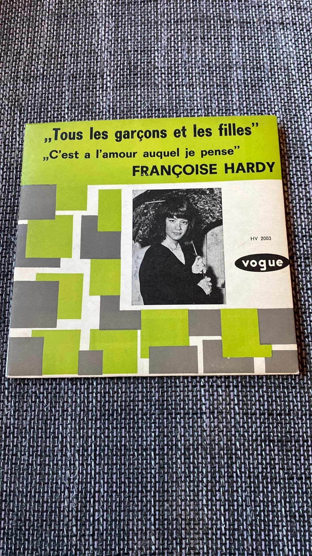 Vinyl single Francoise Hardy Tous les garcons et les filles, Ophalen of Verzenden, Zo goed als nieuw, Pop