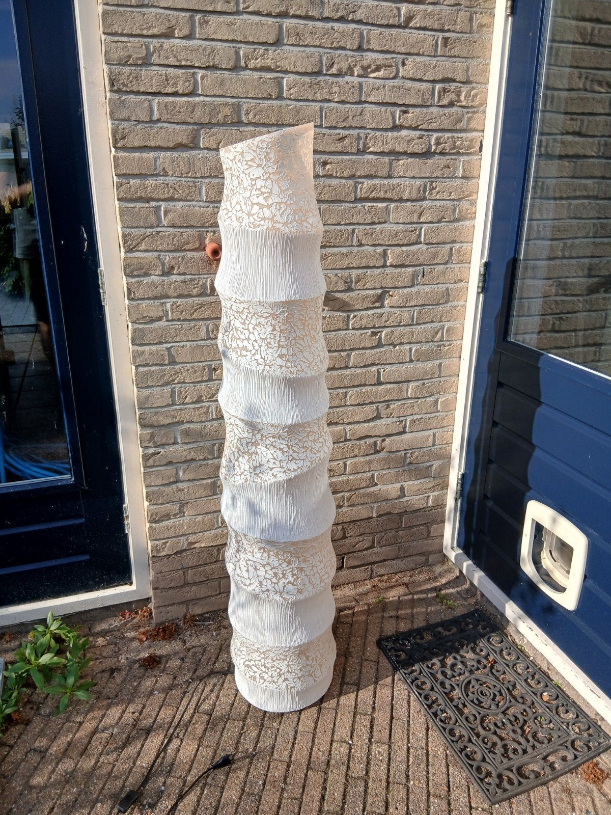 vintage glasvezel staande lamp, Ophalen, Huis en Inrichting