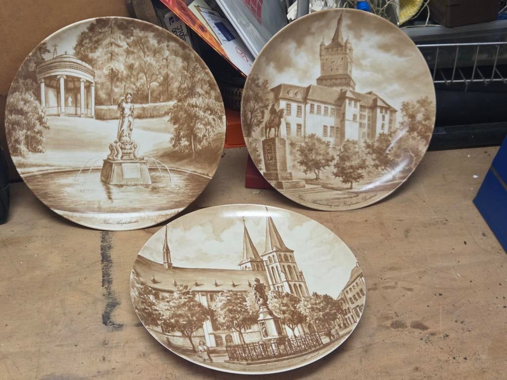 Set van 3 decoratieve wandborden Kleve, Ophalen of Verzenden
