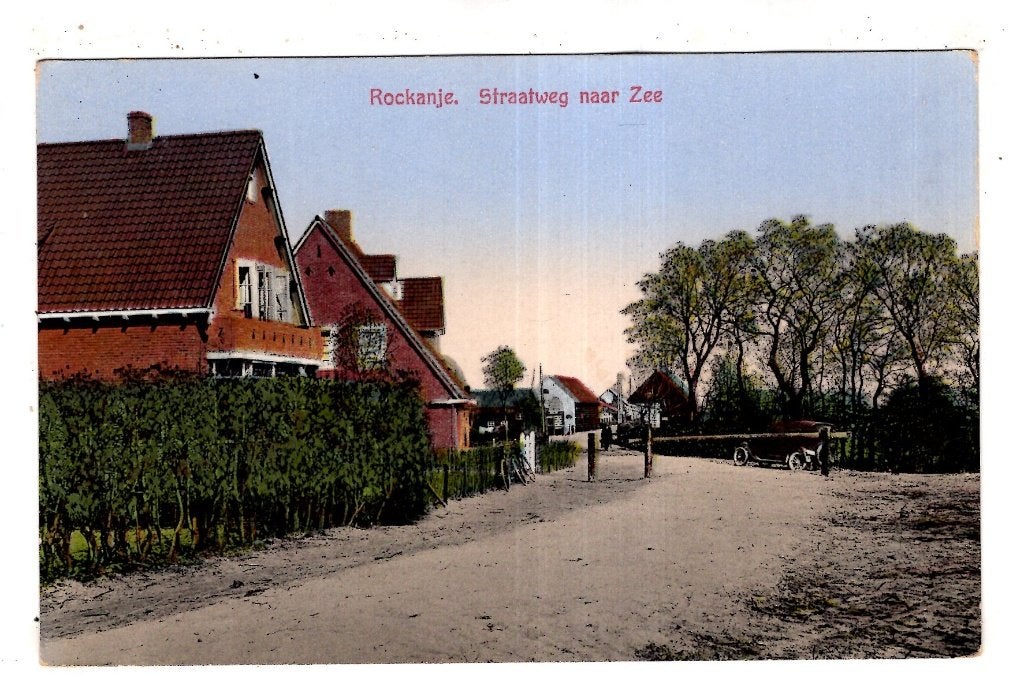 Rockanje straatweg, Verzenden, Voor 1920, Ongelopen, Zuid-Holland