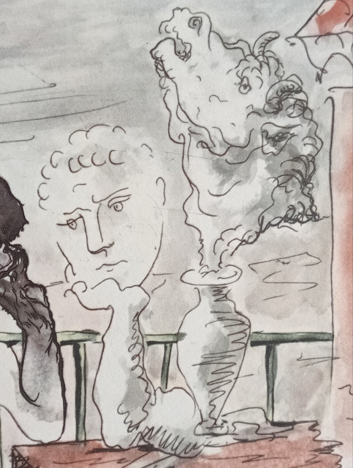 Pablo Picasso prent naakt erotiek, Ophalen of Verzenden, 1960 tot 1980, Gebruikt, Overige onderwerpen
