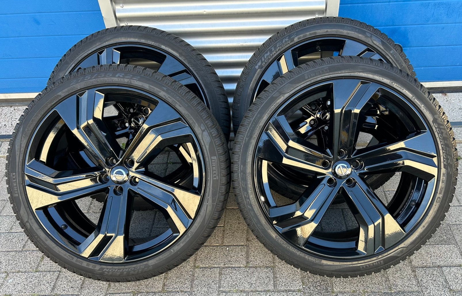 Zgan set 22 inch Volvo velgen met winterbanden XC90., 275 mm, Banden en Velgen, Nieuw, Overige maten