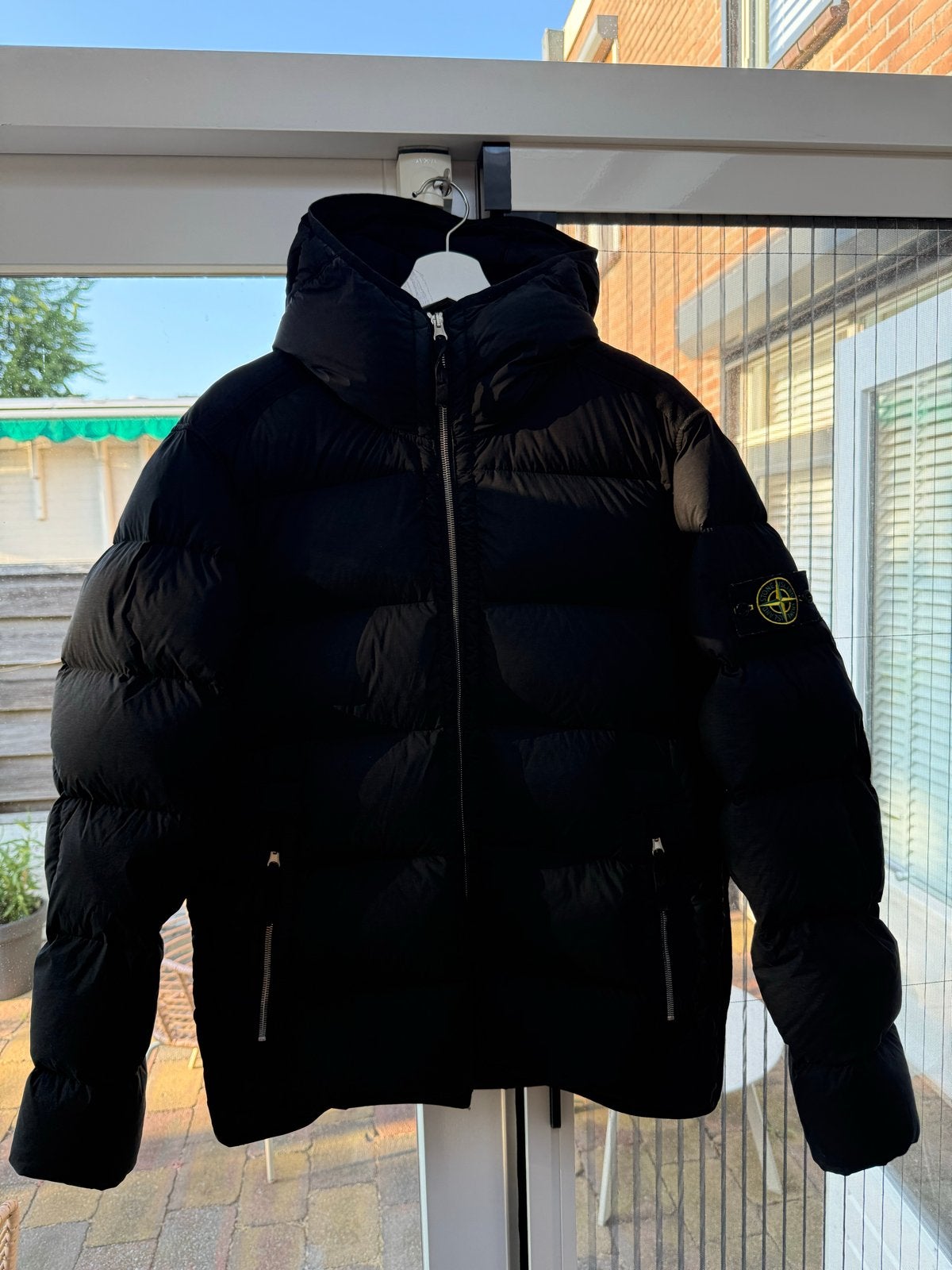 Stone Island winterjas Zwart, Kleding | Heren, Jassen | Winter, Ophalen of Verzenden, Zo goed als nieuw, Maat 48/50 (M), Zwart