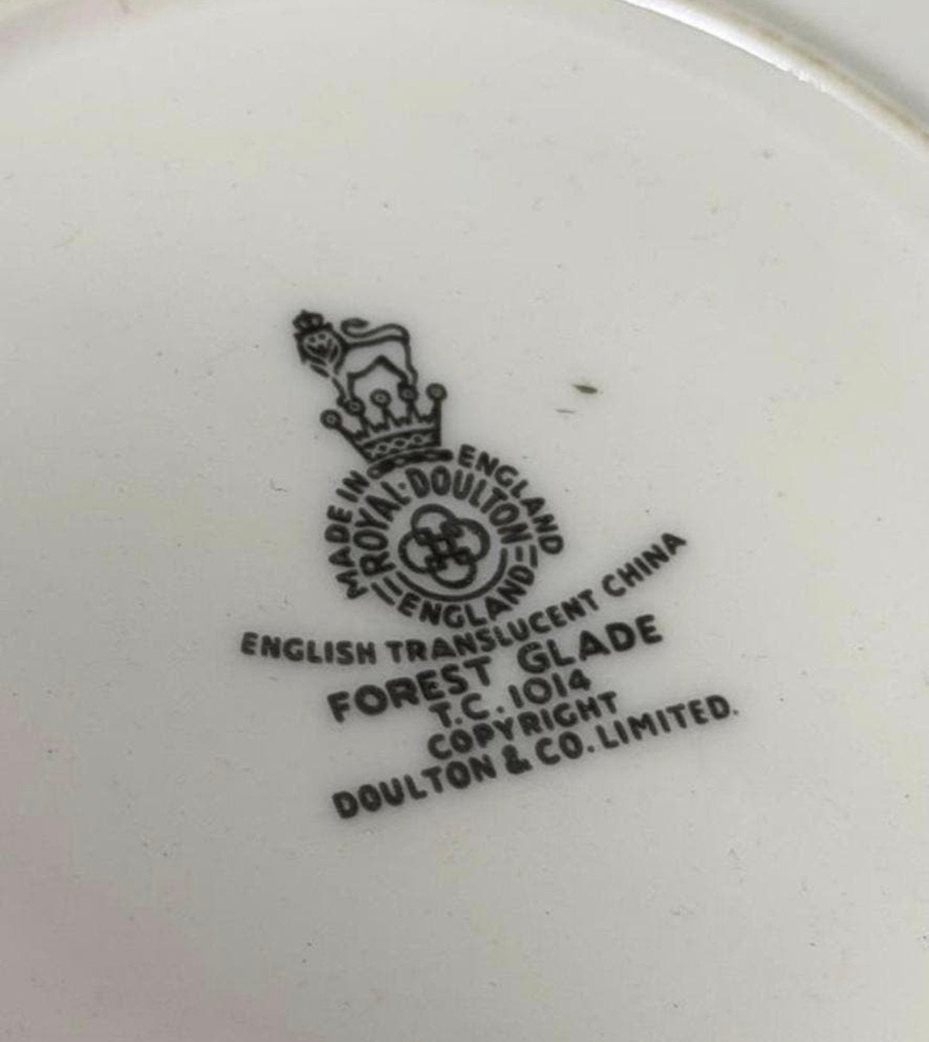 6x Vintage schotels 15cm Royal Doulton Forest Glade servies, Ophalen of Verzenden