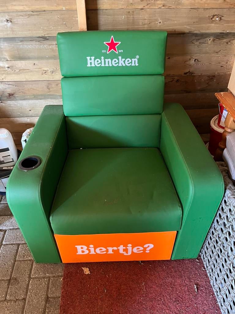 Heineken® Stoelbox, Huis en Inrichting, Fauteuils, Gebruikt, Ophalen