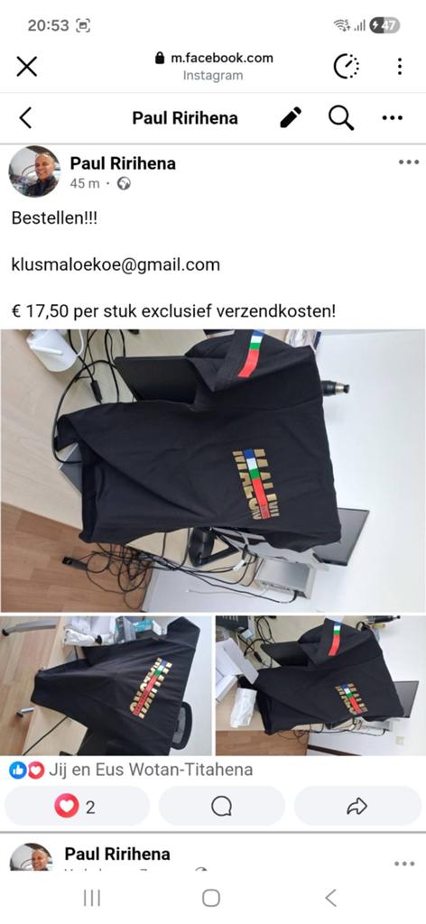 Maluku t-shirt €15,00, Ophalen of Verzenden, Nieuw