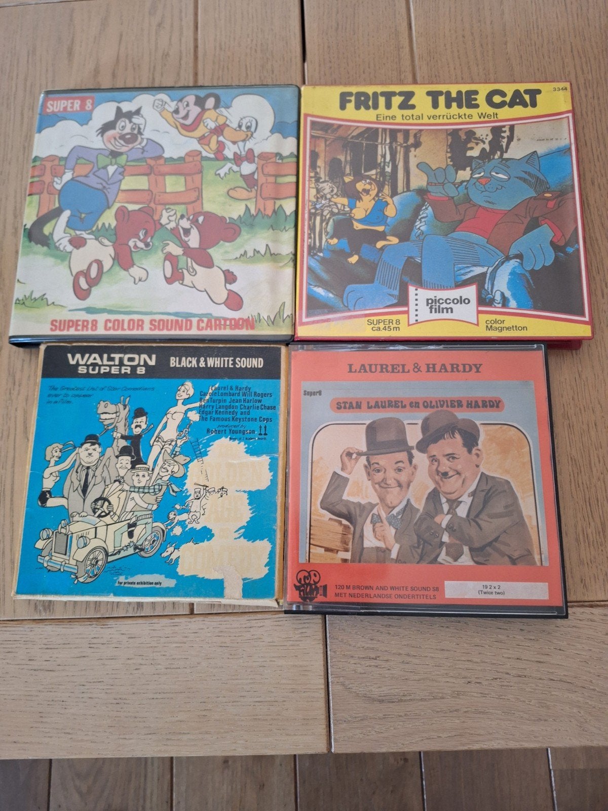 Vintage Super 8 Films: Fritz the Cat, Laurel & Hard, Cartoon, Ophalen, Nederlands ondertiteld, Gebruikt, Vanaf 16 jaar
