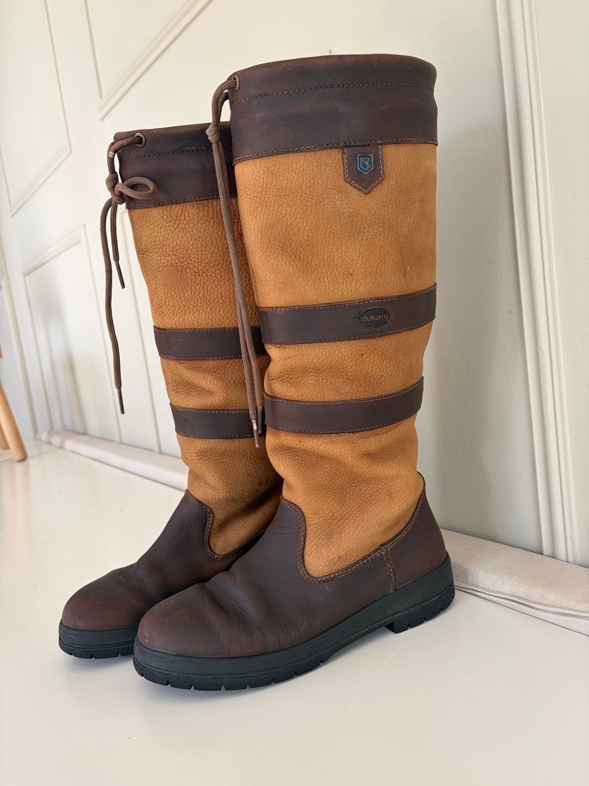Dubarry hoge laarzen - Bruin/Beige maat 38, Kleding | Dames, Hoge laarzen, Bruin, Ophalen of Verzenden, Gedragen