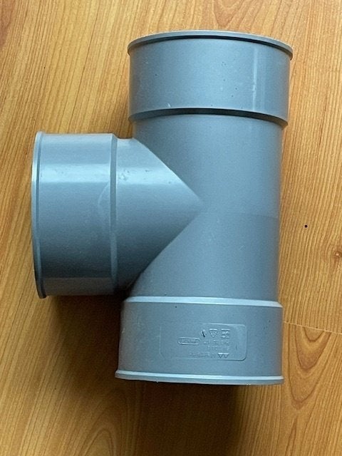 PVC T-stuk 110mm, Ophalen, Bochten, Pvc, Nieuw