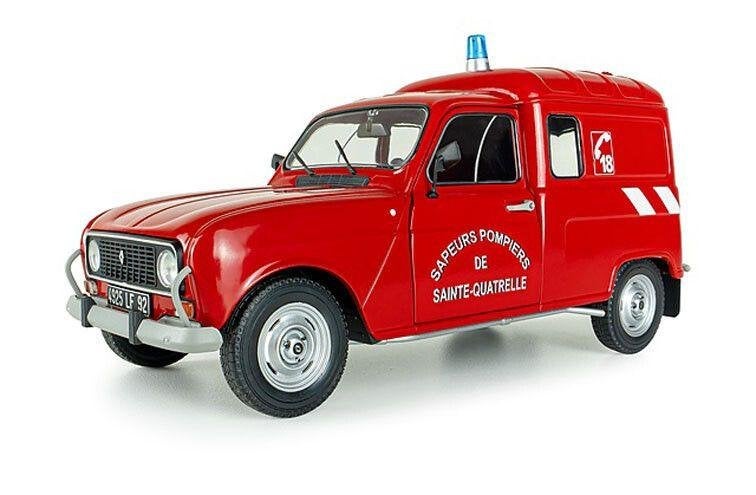 Renault 4LF4 Pompier '76, Solido, 1:18, Hobby en Vrije tijd, Solido, Solido, Rue de L' Ecusson 2, 56120 Josselin France, Nieuw