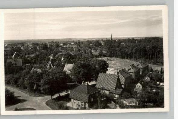 Ermelo Panorama st 1953, Ophalen of Verzenden, 1940 tot 1960, Gelopen, Gelderland