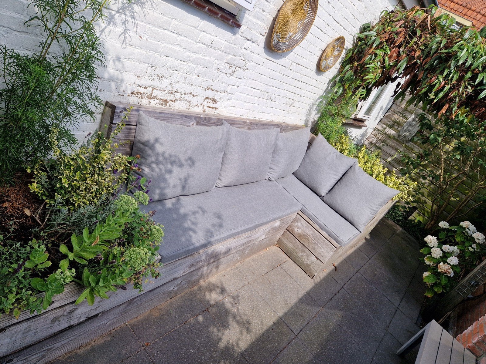 Nofruit Tuinkussens op maat - Zo goed als nieuw, Tuin en Terras, Tuinmeubel-accessoires, Ophalen, Zo goed als nieuw