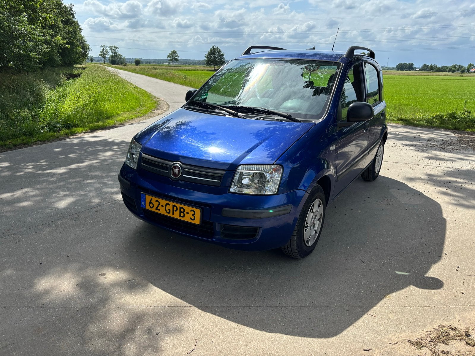 Fiat Panda 1.2 Dualogic 2008 Blauw, Stof, 1242 cc, 840 kg, Origineel Nederlands