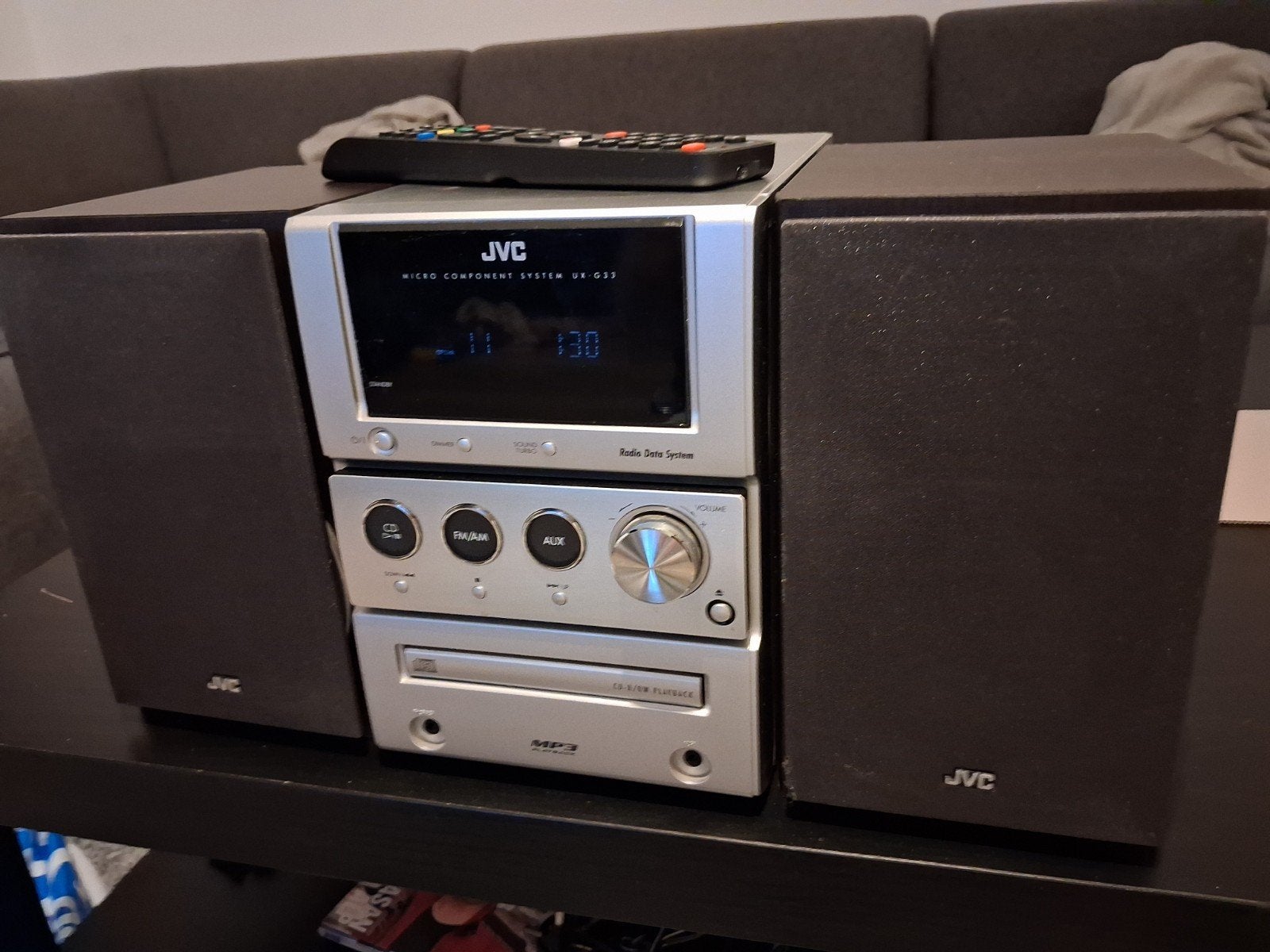 JVC Micro Component System UX-G33 met speakers en ab., Gebruikt, JVC, Microset, Cd-speler
