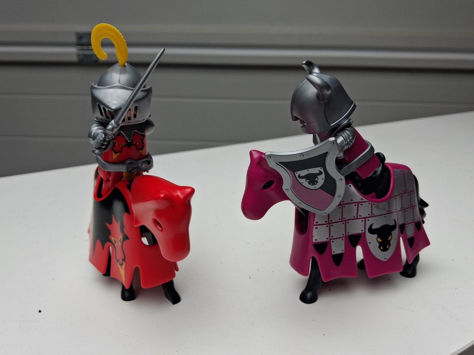 2 ridders playmobil, Losse onderdelen, Ophalen of Verzenden, Zo goed als nieuw, Knights