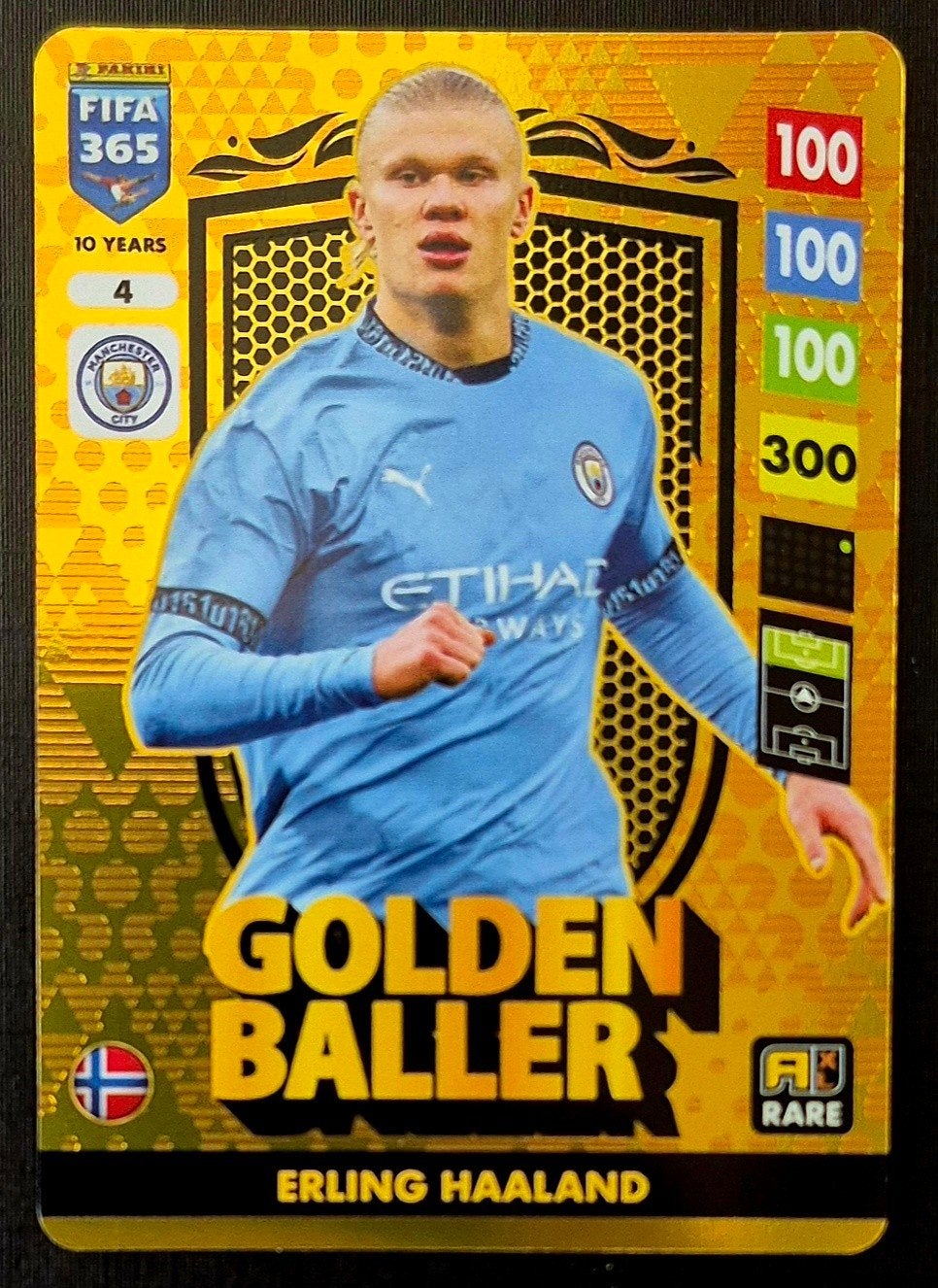 Panini Golden Baller Erling Haaland - Manchester City, 2025, Ophalen of Verzenden, Zo goed als nieuw, Plaatje