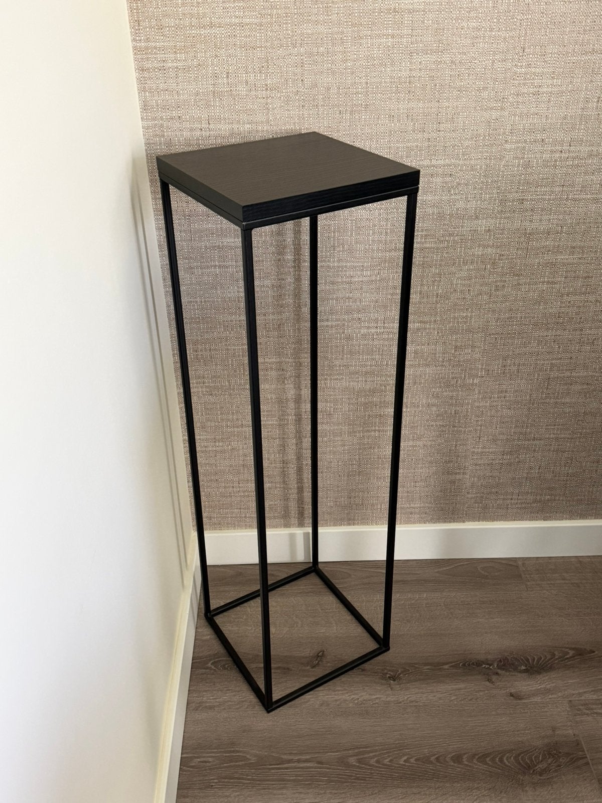 Zwarte plantentafel / zuil – modern design, Ophalen, Nieuw