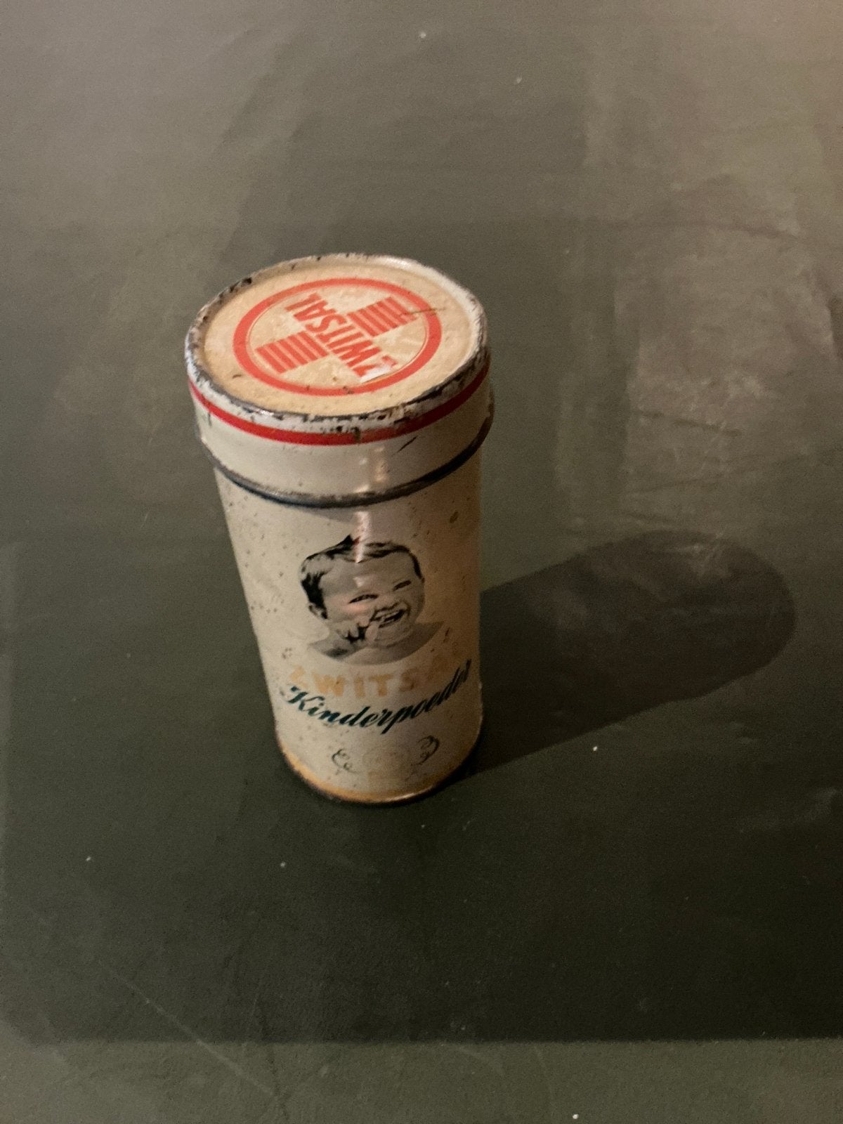 Vintage Zwitsal Kinderpoeder Busje -, Ophalen of Verzenden