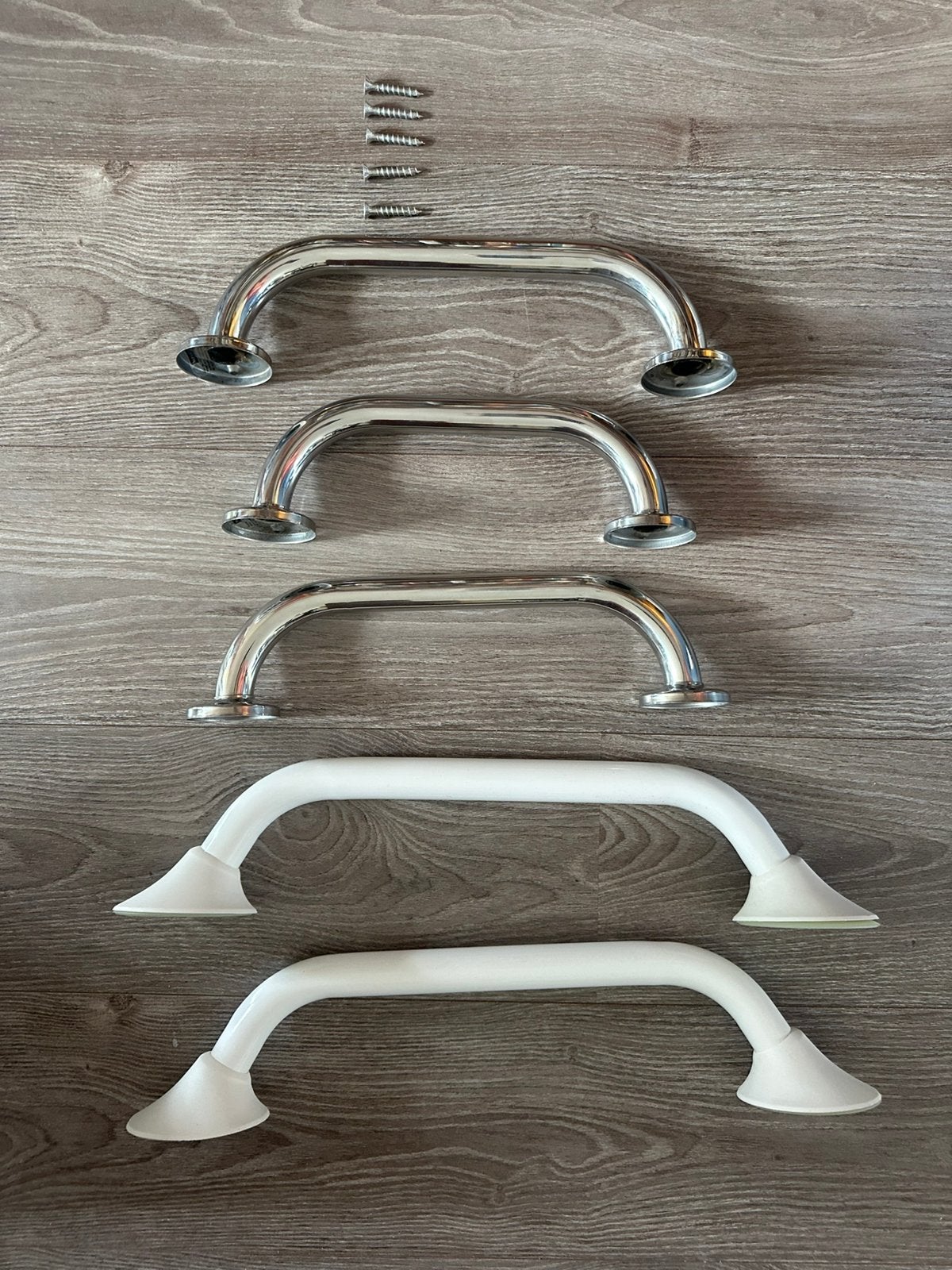 Steunbeugels set - Toilet, badkamer en douche, Ophalen of Verzenden, Gebruikt, Rvs, Toilet