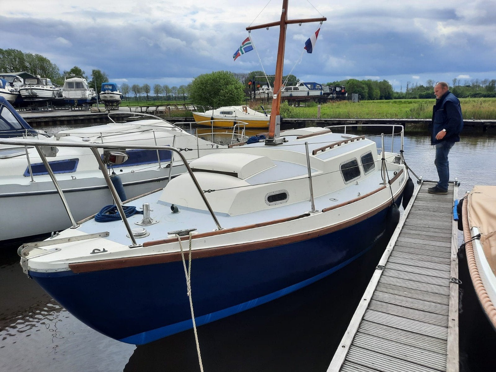 motorsloep/zeilboot., Watersport en Boten, Motorboten en Motorjachten, Ophalen, 70 cm, Gebruikt, Diesel