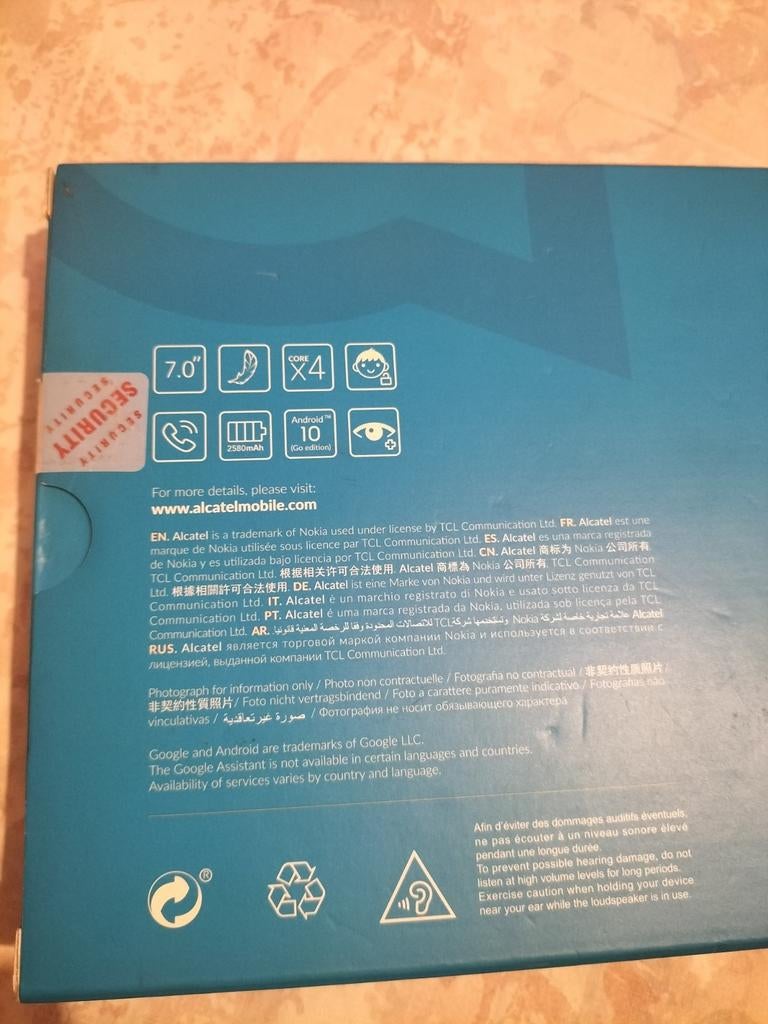 Alcatel 1T 7 4G Tablet - Nieuw in Doos, Alcatel, Nieuw, Ophalen of Verzenden, 1T 7 4G (9013T)