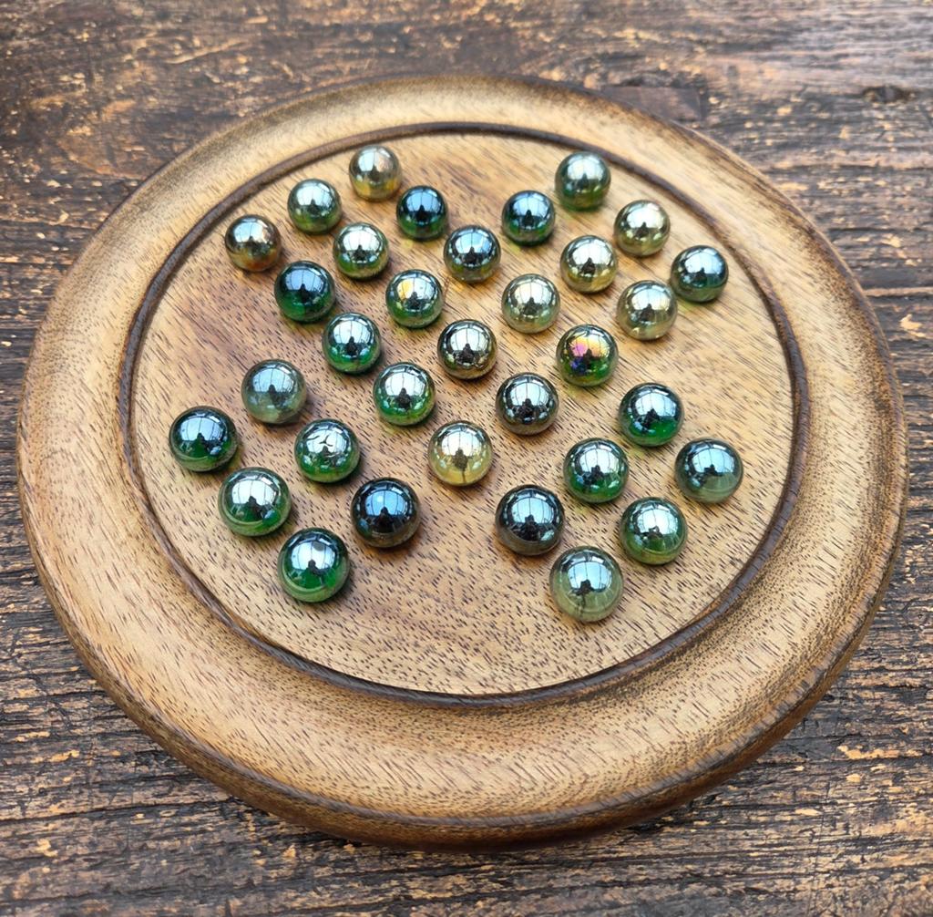 Vintage houten solitaire, Ophalen of Verzenden, Gebruikt
