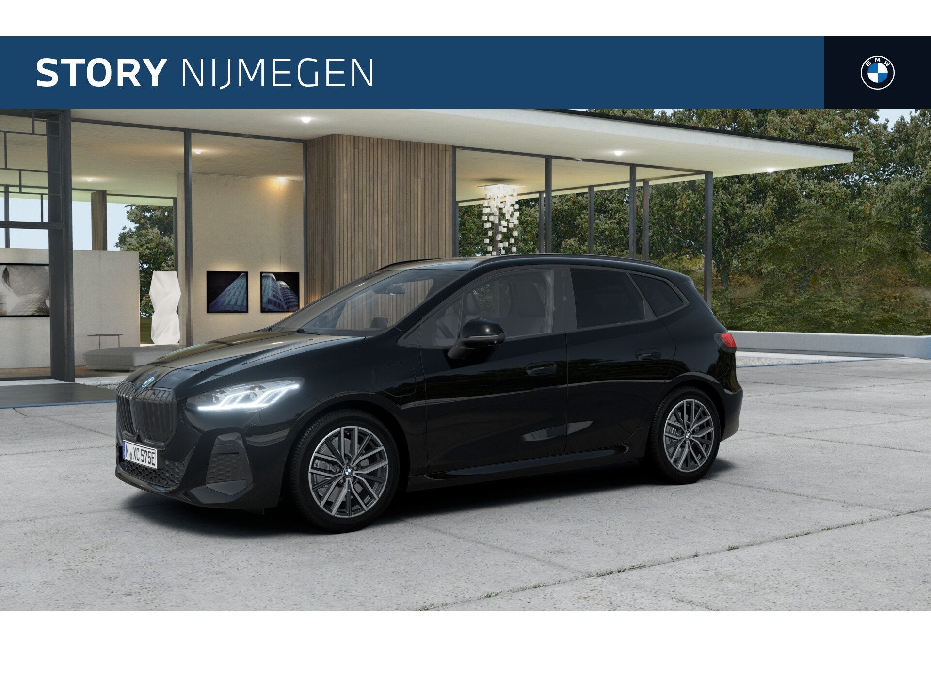 BMW 2 Serie Active Tourer 225e xDrive M Sport Automaat / Pan, Automaat, Dealer onderhouden, Zwart, 38 km/l
