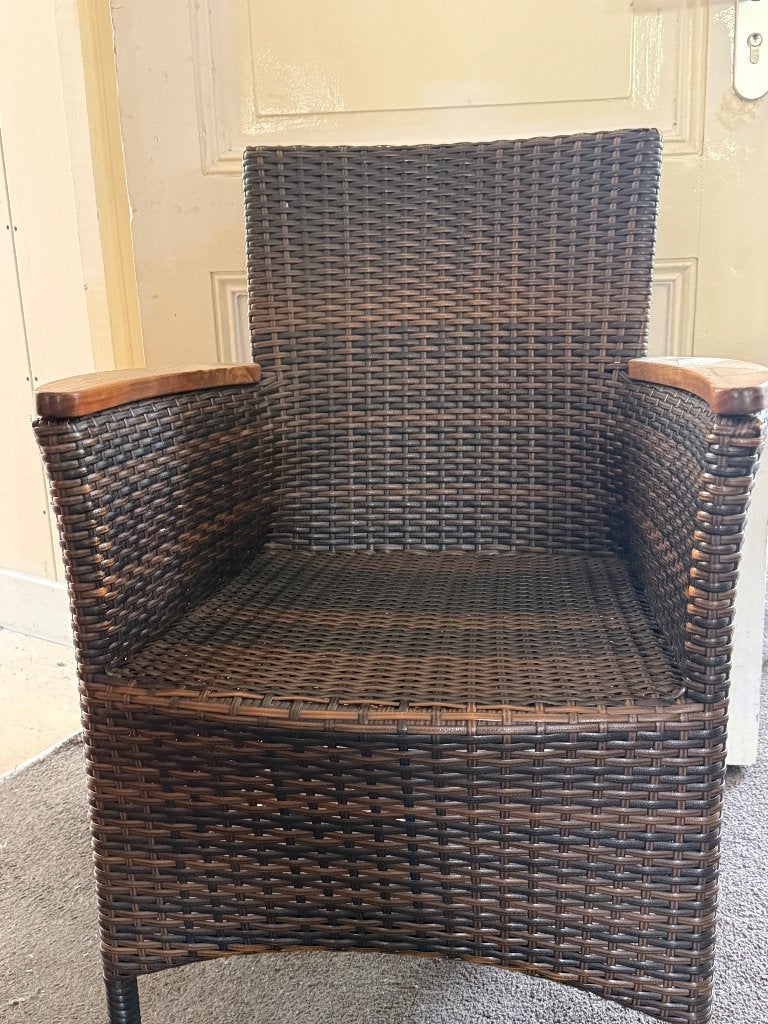Rotan stoel, Ophalen, Zo goed als nieuw, Bruin, Vijf, Zes of meer stoelen