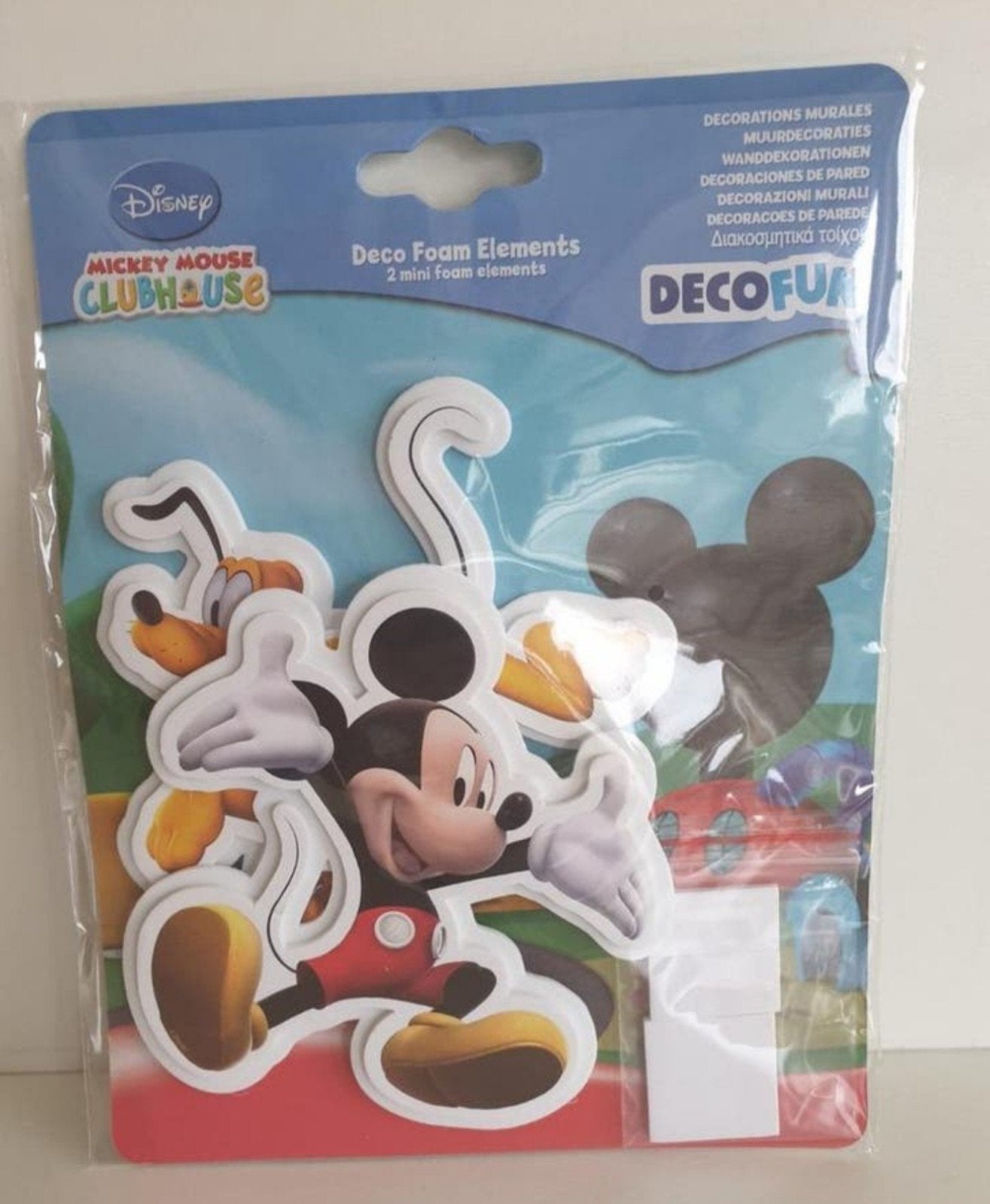 180 pajes Disney Mickey Mouse en Pluto foam stickers, Ophalen of Verzenden, Nieuw