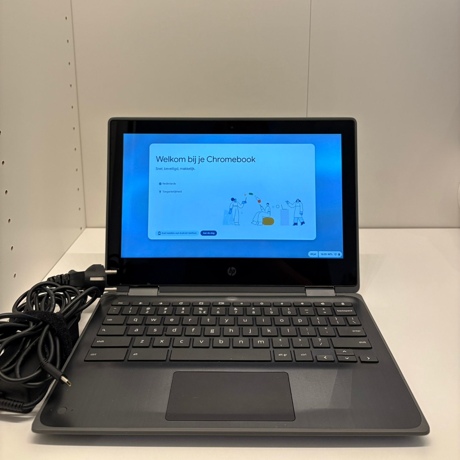 HP X360 11 G3 EE | Touchscreen | Incl. oplader.’, Qwerty, Touchscreen, Ophalen of Verzenden, 32 GB of minder