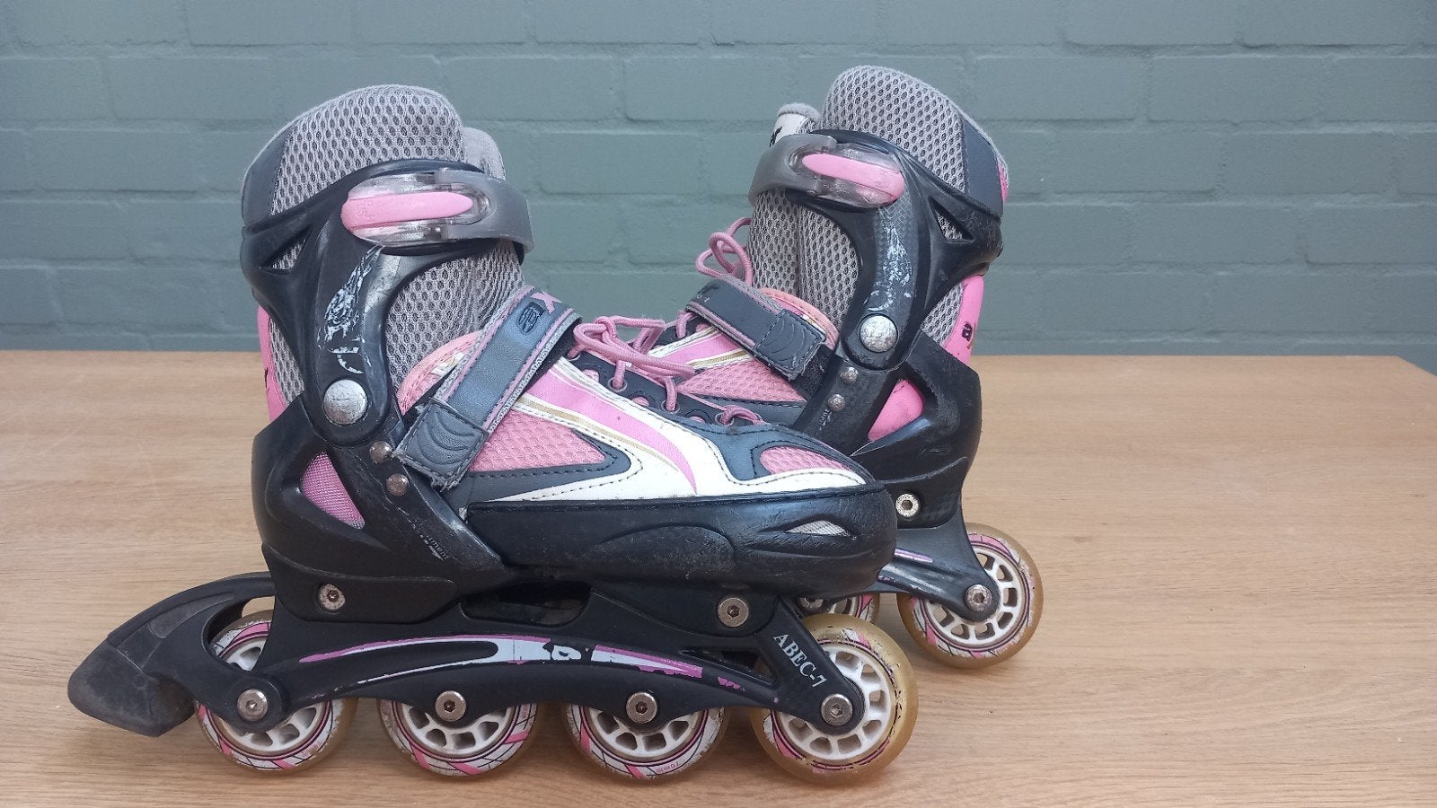 Verstelbare Axer skeelers maat 34-37, Sport en Fitness, Inline skates 4 wielen, Ophalen, Overige merken, Verstelbaar