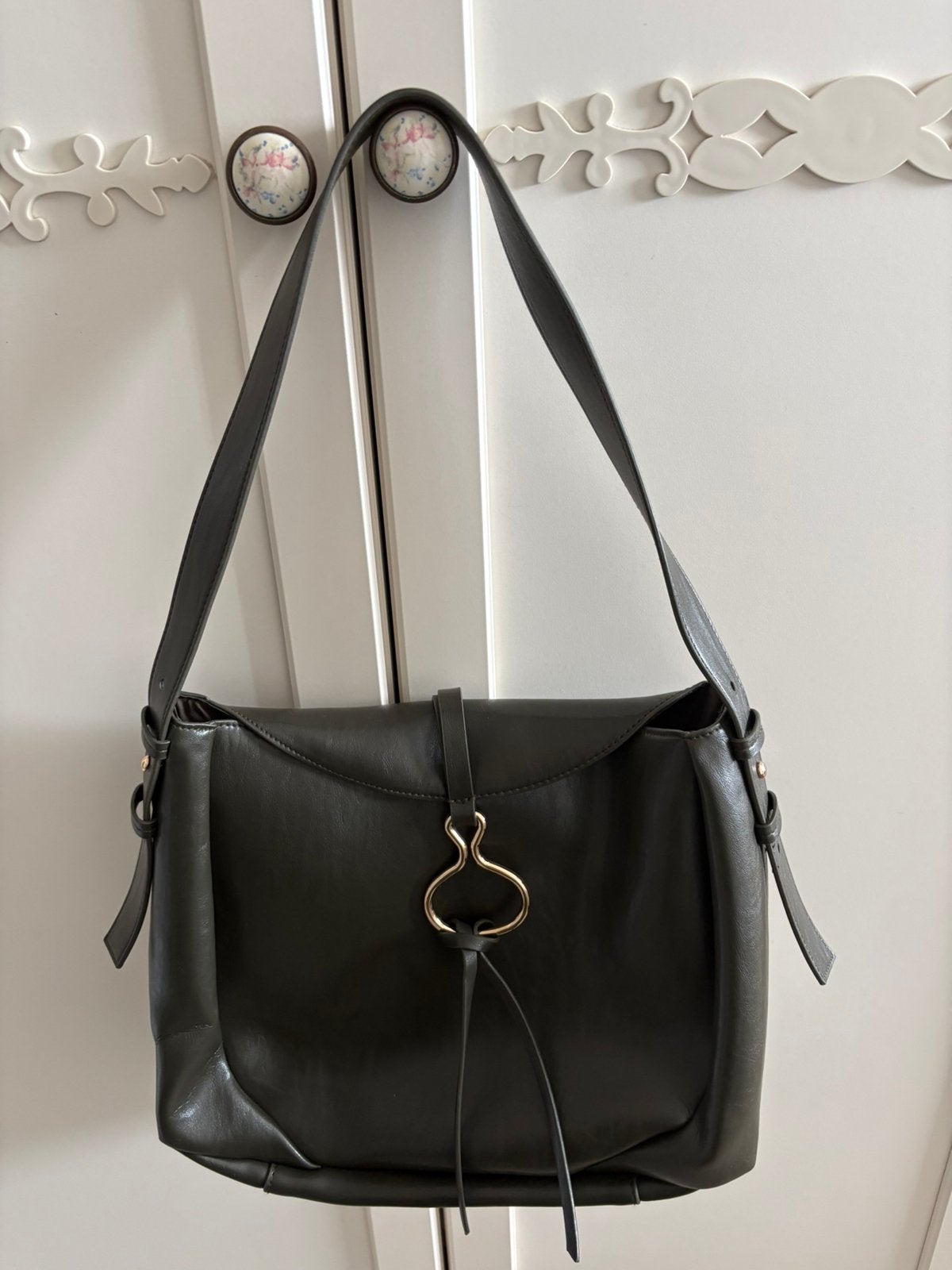 Tas H&M, Ophalen of Verzenden, Zo goed als nieuw, Groen, Schoudertasje