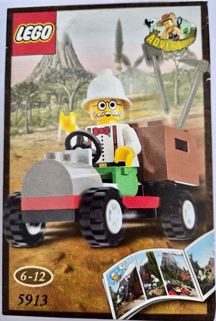 Lego Adventurers 5913 Dr. Lightning's Car uit 2000 - Nieuw!, Lego, Nieuw, Ophalen of Verzenden, Complete set
