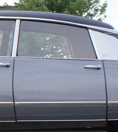 Citroën DS Pallas: dunne sierstrip achterportier boven, Gebruikt, Citroën, Deur, Rechts