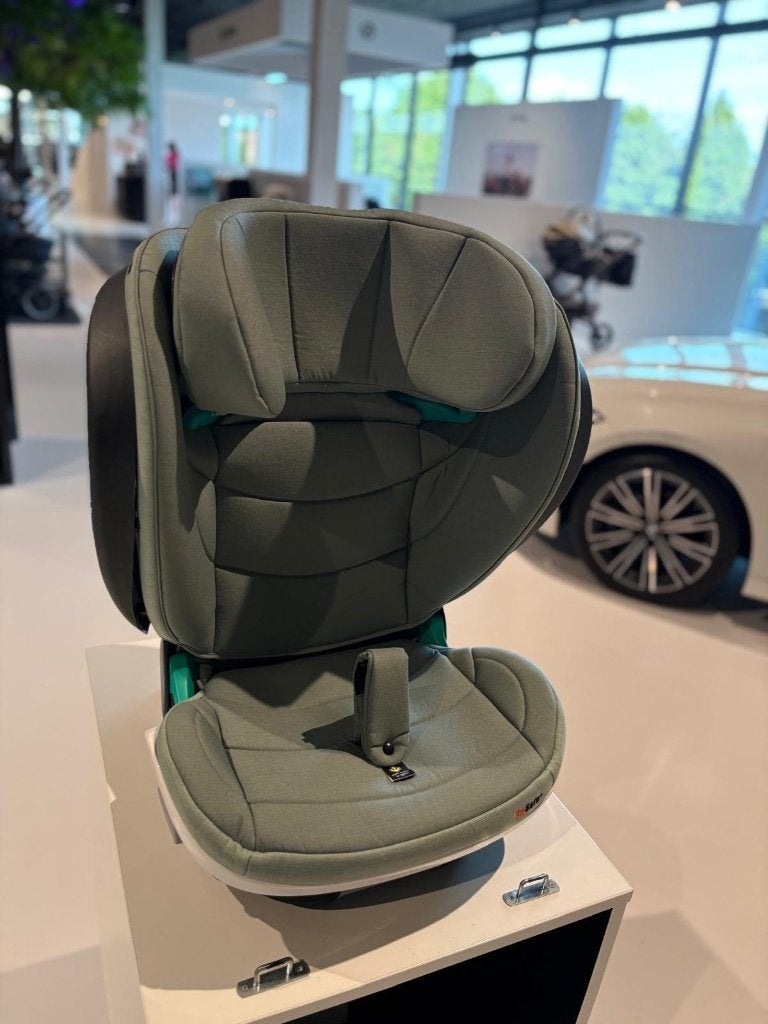 BeSafe iZi Flex Fix 2 i-Size Sea Green Mélange, Kinderen en Baby's, 15 t/m 36 kg, Verstelbare rugleuning, Zo goed als nieuw, Isofix