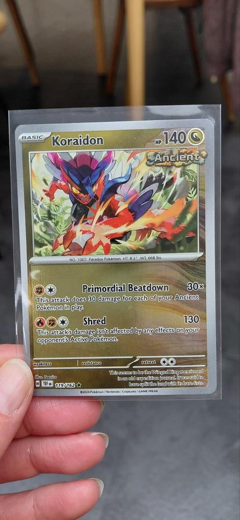 Pokémon - Koraidon 119/162 - Temporal Forces - NM/M, Ophalen of Verzenden, Zo goed als nieuw