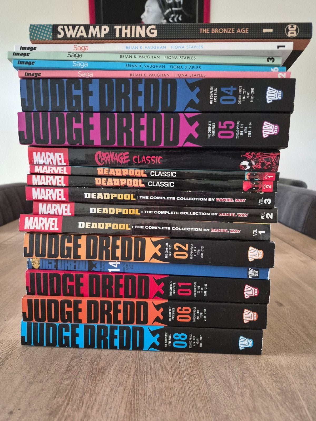 Deadpool, Spider-man, Swamp-Thing , Saga & Judge dredd., Boeken, Strips | Comics, Meerdere comics, Ophalen, Zo goed als nieuw