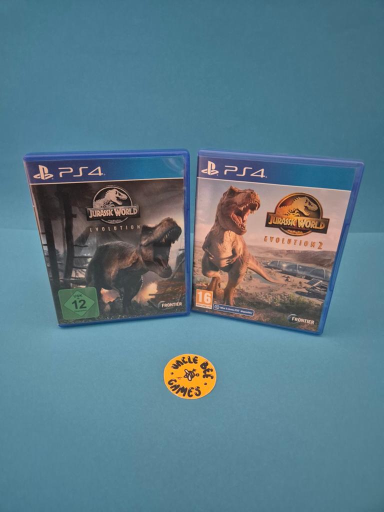 Jurassic World Evolution 1 & 2, Spelcomputers en Games, Games | Sony PlayStation 4, Zo goed als nieuw, Simulatie, 1 speler, Vanaf 12 jaar