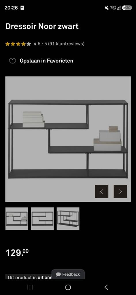 Dressoir kast, Ophalen, 25 tot 50 cm