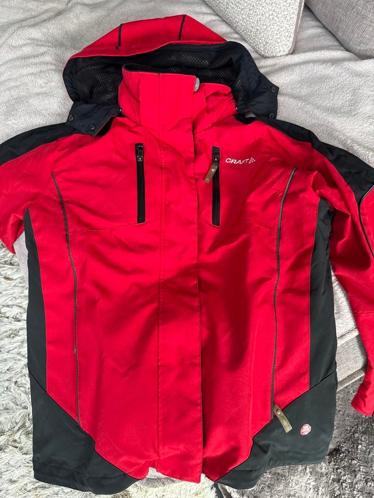 Craft Gore-Tex Ski/Snowboard Jas L3 Zwart/Rood Dames, Ophalen of Verzenden, Zo goed als nieuw, Maat 42/44 (L), Jack