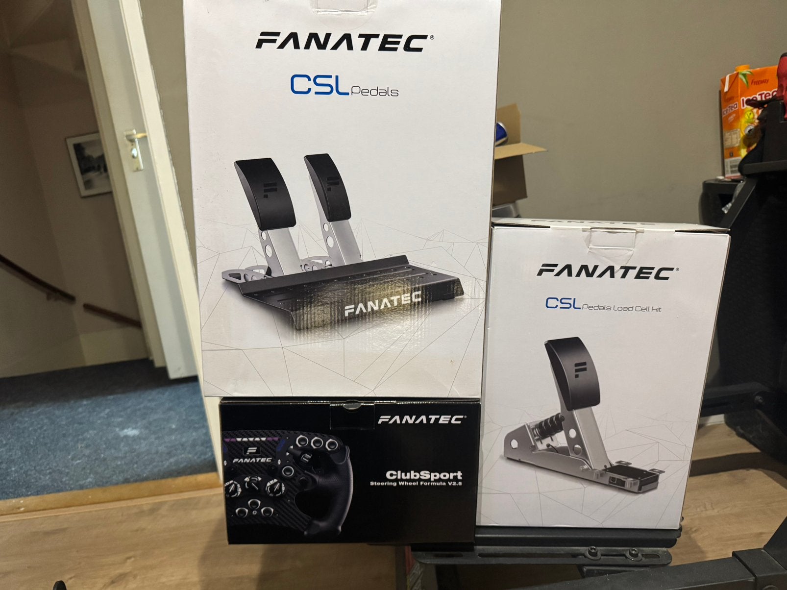 Complete fanatec setup next level racing f gt triple monitor, Ophalen, Racestoel, Zo goed als nieuw, Verstelbaar