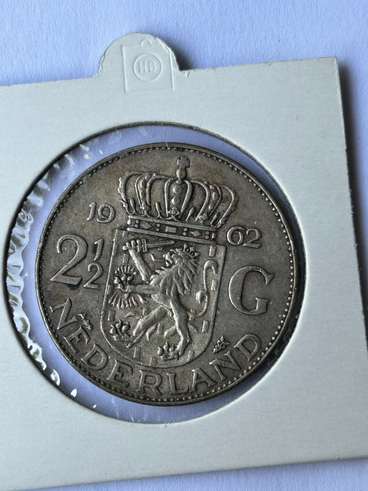2,5 Gulden 1962 Koningin Juliana Zilveren Munt, Koningin Juliana, Zilver, Ophalen of Verzenden, Losse munt
