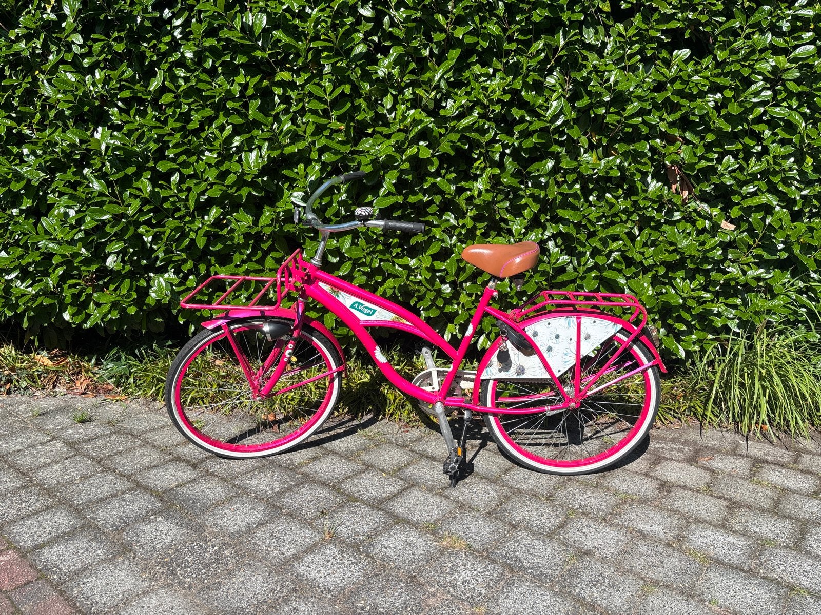 Limited A. Vogel meisjesfiets - Roze, Ophalen, Terugtraprem, 22 inch, Gebruikt