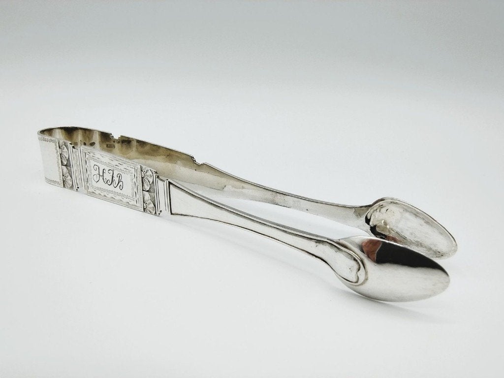 Zilveren suikertang, Pehr Zethelius, Stockholm, 1796, Verzenden, Zilver