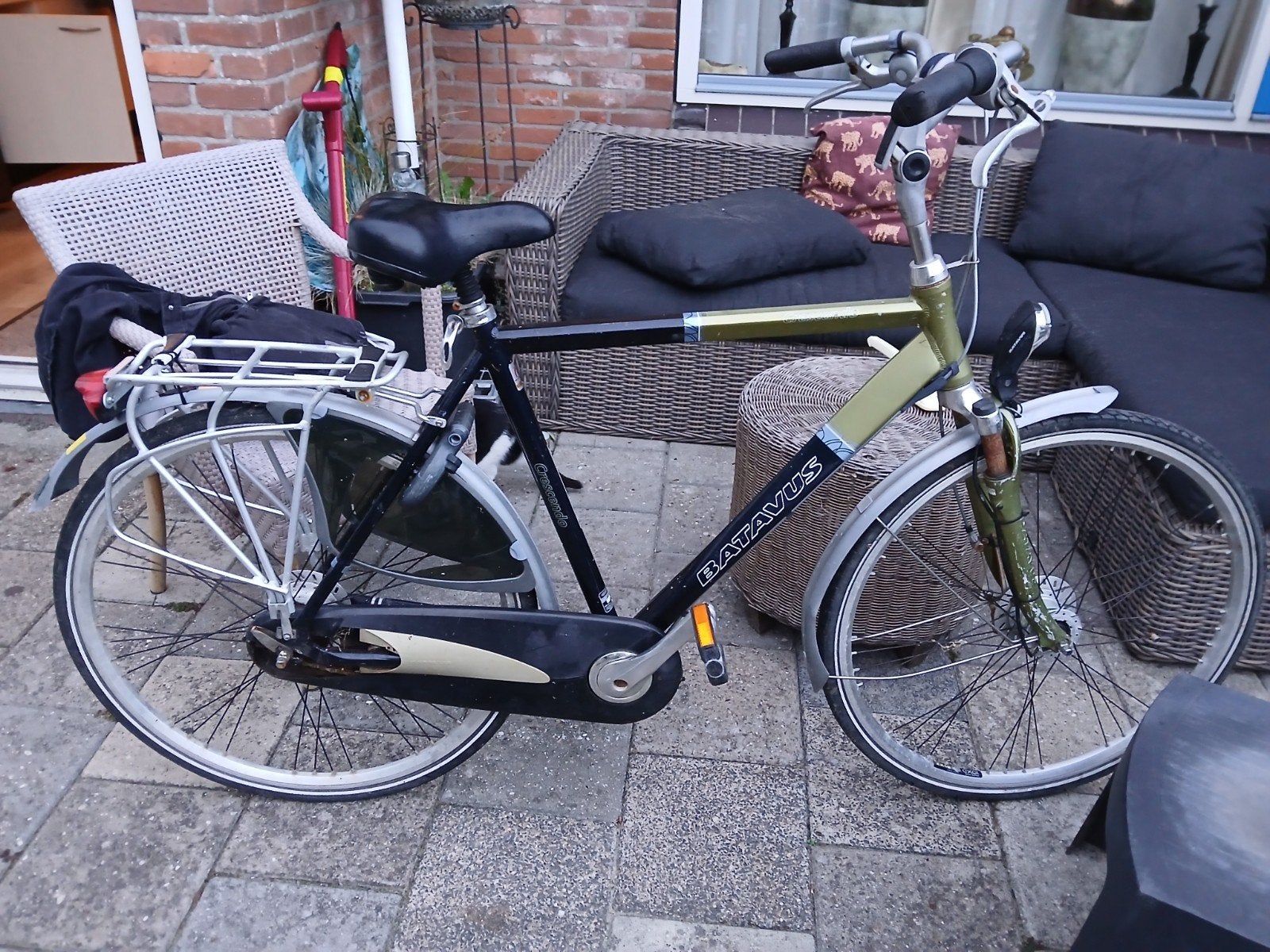 Nette Batavus herenfiets, Fietsen en Brommers, Gebruikt, Velgrem, Versnellingen, Batavus