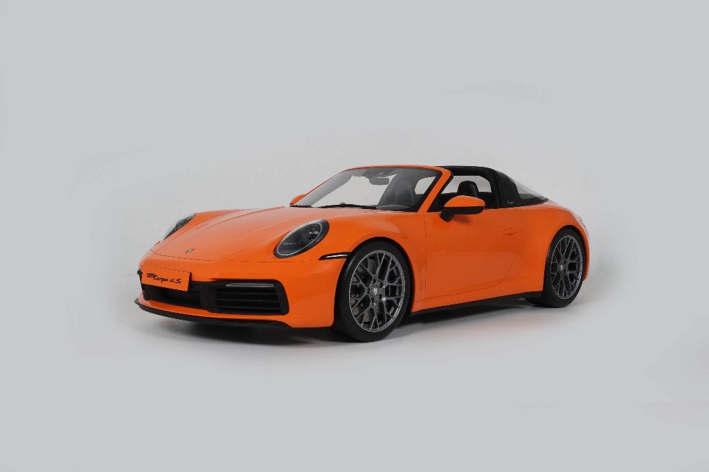 Porsche  911 992.1 Targa 4S orange GT Spirit 1:8 NIEUW ! C4F, Auto, ., Nieuw, GT Spirit