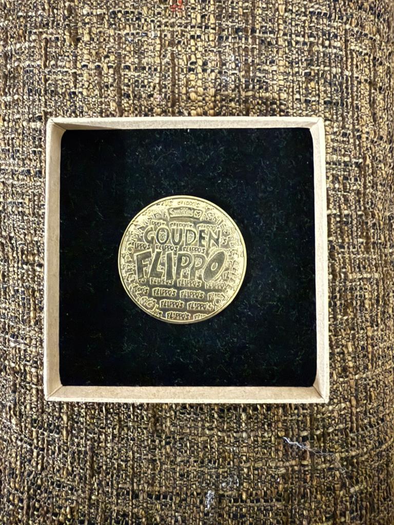 Gouden flippo - zeldzaam, Ophalen of Verzenden, Koningin Wilhelmina, Overige waardes, Goud