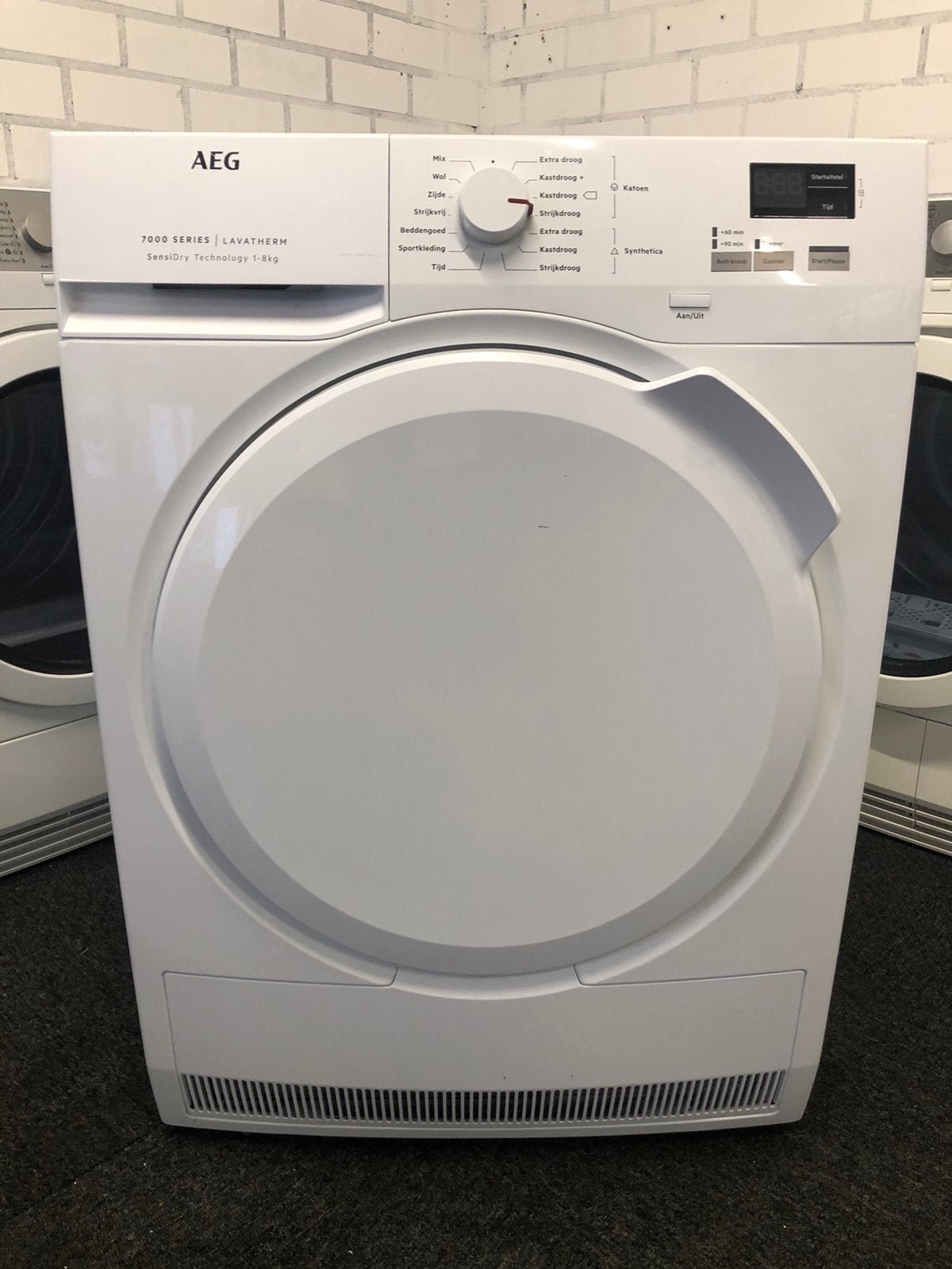 € 275 A+++ Warmtepomp droger AEG Labatherm 8kg MET GARANTIE, Ophalen, Minder dan 85 cm, Overige typen, 8 tot 10 kg