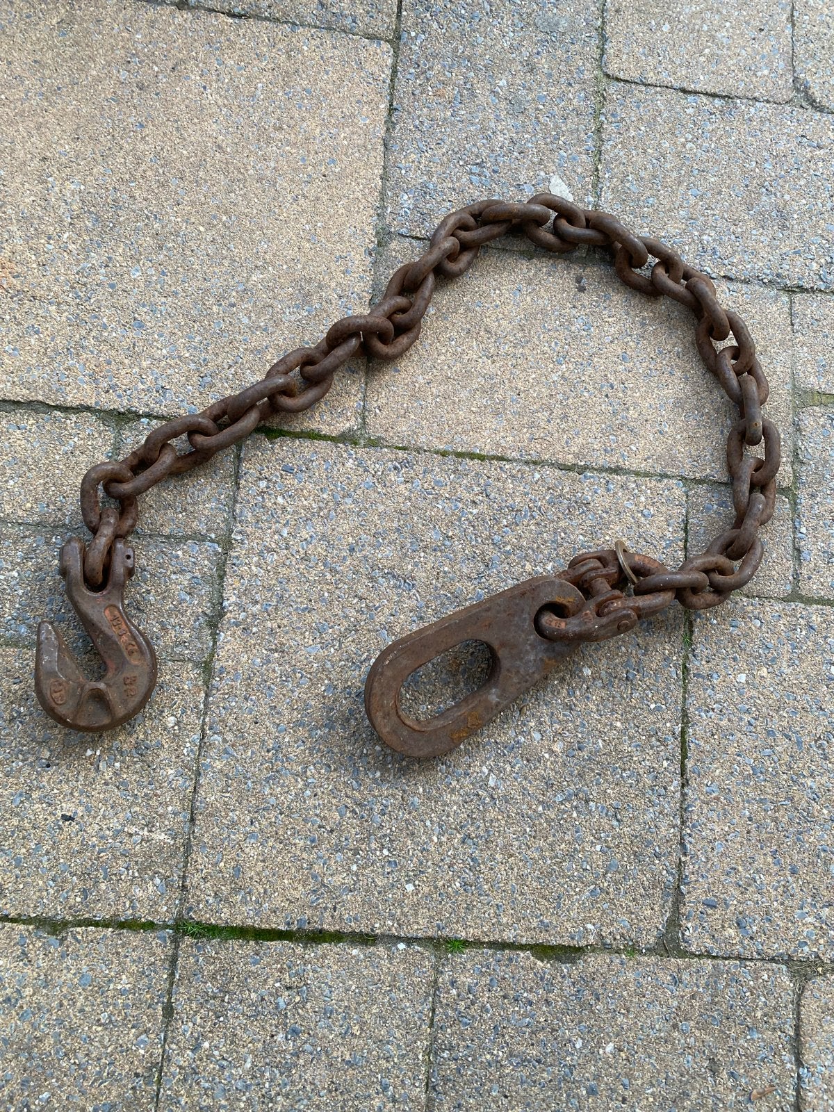 Zware hijs  ketting met haak en oog, Ophalen of Verzenden, Gebruikt